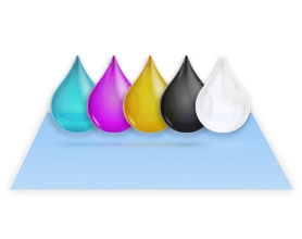 CMYK + White