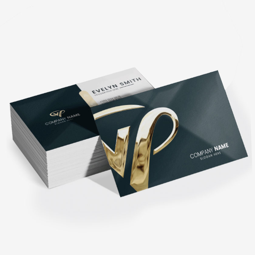 Business Cards + Raised Foil